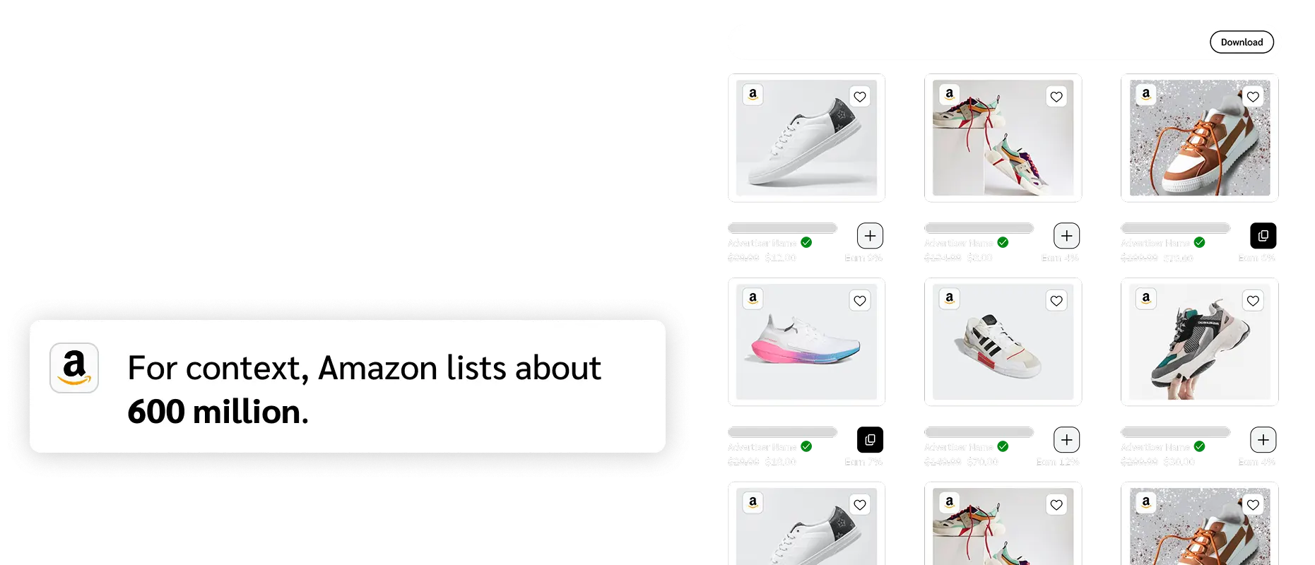 Variety of shoes together with stat